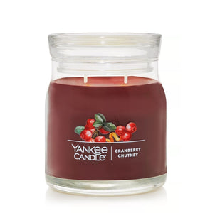 Yankee Signature Jar Candle - Medium - Cranberry Chutney