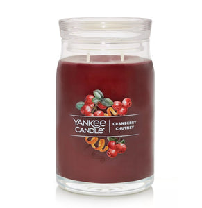 Yankee Signature Jar Candle - Large - Cranberry Chutney