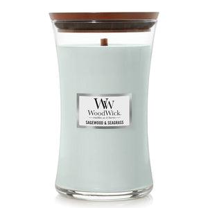 WoodWick - Large - Sagewood & Seagrass