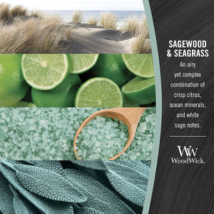 WoodWick - Medium - Sagewood & Seagrass