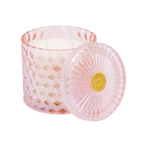 The SOi Co Pink Chiffon Shimmer Candle 15oz