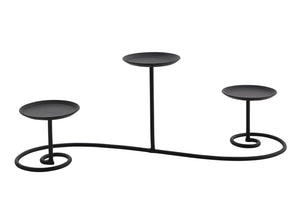 IRON STAND LONG 3 - BLACK - Candle Cottage