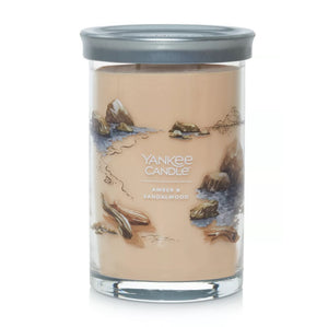 Yankee Signature Tumbler Candle - Large - Amber & Sandalwood