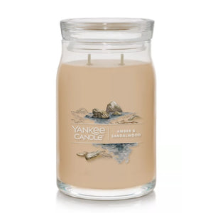 Yankee Signature Jar Candle - Large - Amber & Sandalwood