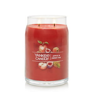 Yankee Signature Jar Candle - Large - Apple & Sweet Fig