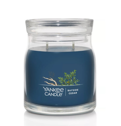 Yankee Signature Jar Candle - Medium - Bayside Cedar