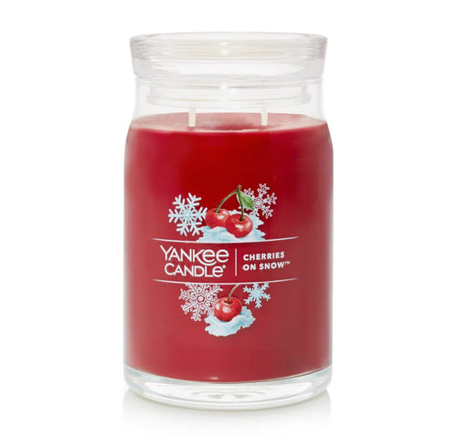 Yankee Signature Jar Candle - Large - Cherries on Snow