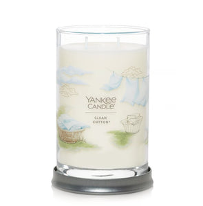 Yankee Signature Tumbler Candle - Large - Clean Cotton
