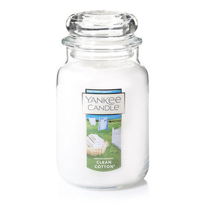 Yankee Classic Jar Candle - Clean Cotton - Candle Cottage