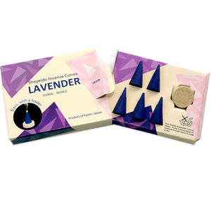 Shoyeido Floral Cones - Lavender - 5 Cone Set - Candle Cottage