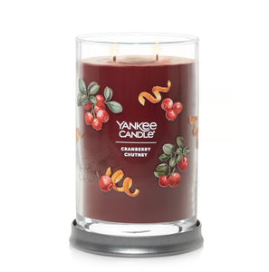 Yankee Signature Tumbler Candle - Large - Cranberry Chutney