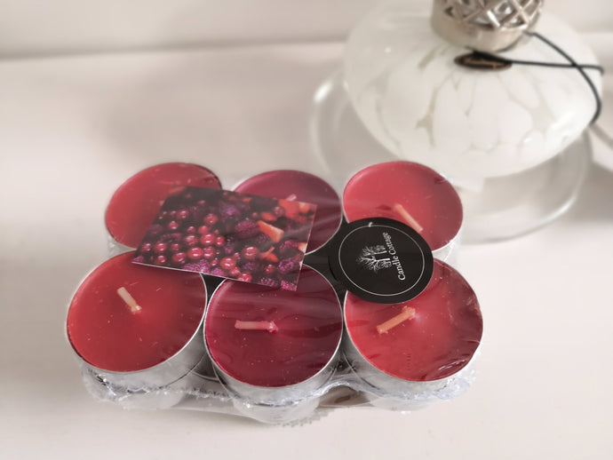 SCENTED TEALIGHTS - MIXED RED BERRIES