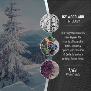 WoodWick - Large - Icy Woodland - Trilogy