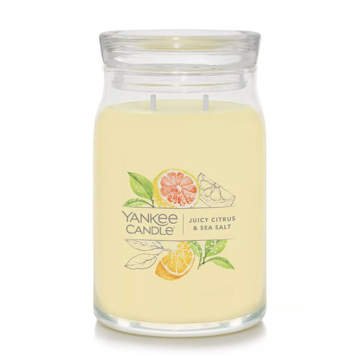 Yankee Signature Jar Candle - Large - Juicy Citrus & Sea Salt