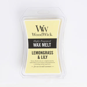 WoodWick Wax Melt - Lemongrass & Lily - Candle Cottage