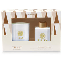 Tilley Limited Edition Candle & Reed Diffuser Gift Set - PATCHOULI & NUTMEG - 160g + 75ml