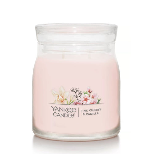 Yankee Signature Jar Candle - Medium - Pink Cherry & Vanilla