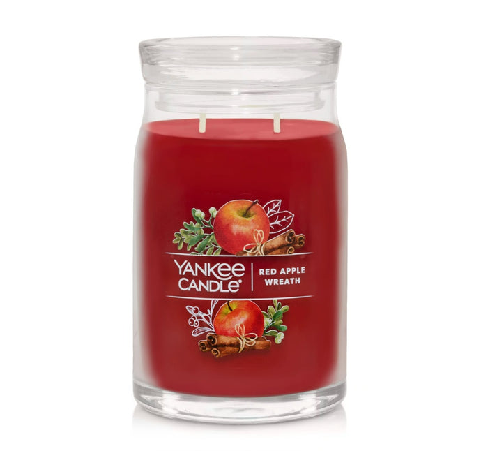 Yankee Signature Jar Candle - Large - Red Apple Wreath