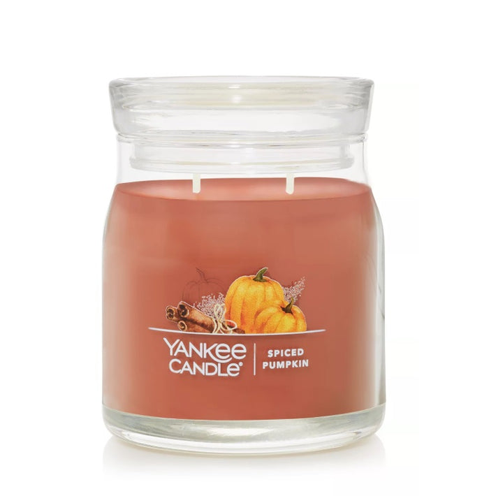 Yankee Signature Jar Candle - Medium - Spiced Pumpkin