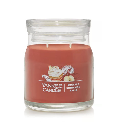 Yankee Signature Jar Candle - Medium - Sugared Cinnamon Apple