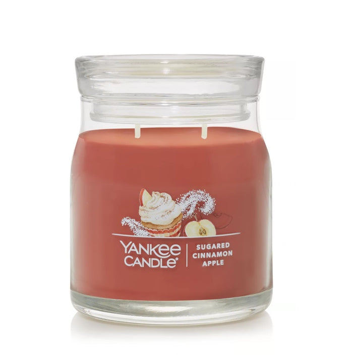 Yankee Signature Jar Candle - Medium - Sugared Cinnamon Apple