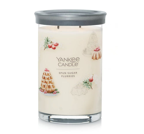 Yankee Signature Tumbler Candle - Large - Spun Sugar Flurries