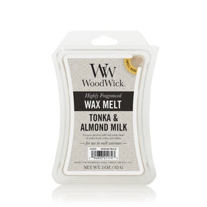 WoodWick Wax Melt - Tonka & Almond Milk