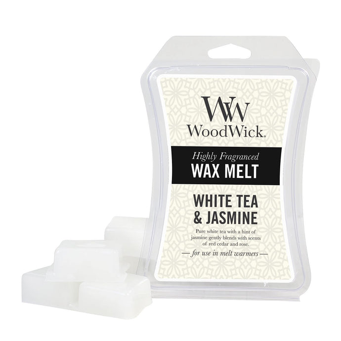 WoodWick Wax Melt - White Tea & Jasmine - Candle Cottage