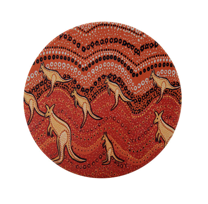 Coaster - Kangaroo On The Move at Sunset - Candle Cottage