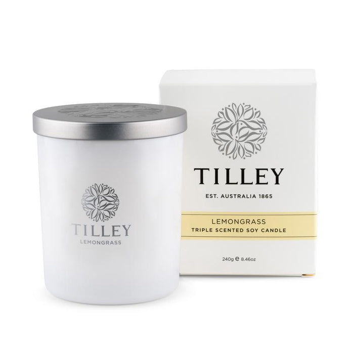 Tilley Soy Candle - LEMONGRASS SOY CANDLE 240G / 45 HOUR