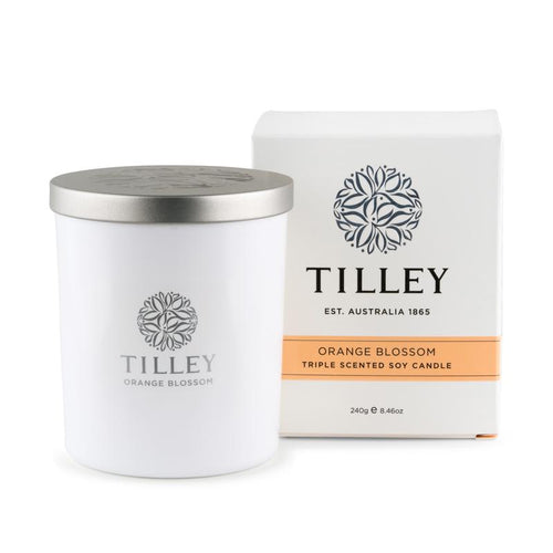 Tilley Soy Candle - ORANGE BLOSSOM SOY CANDLE 240G / 45 HOUR