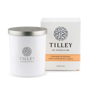 Tilley Soy Candle - ORANGE BLOSSOM SOY CANDLE 240G / 45 HOUR