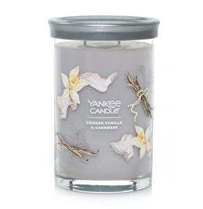 Yankee Signature Tumbler Candle - Large - Smoked Vanilla & Cashmere