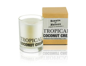 Scents of Nature Soy Candle - TROPICAL COCONUT CREAM SOY CANDLE 240G