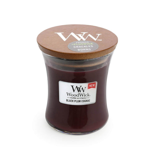 WoodWick - Medium - Black Plum Cognac