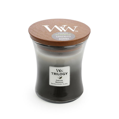 WoodWick Trilogy - Warm Woods - Candle Cottage