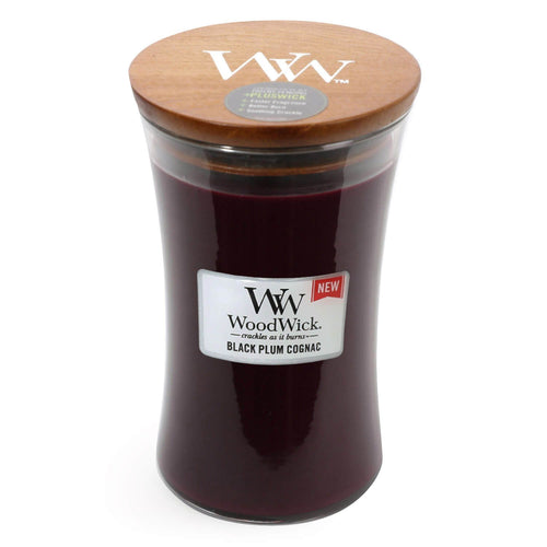 WoodWick - Large - Black Plum Cognac